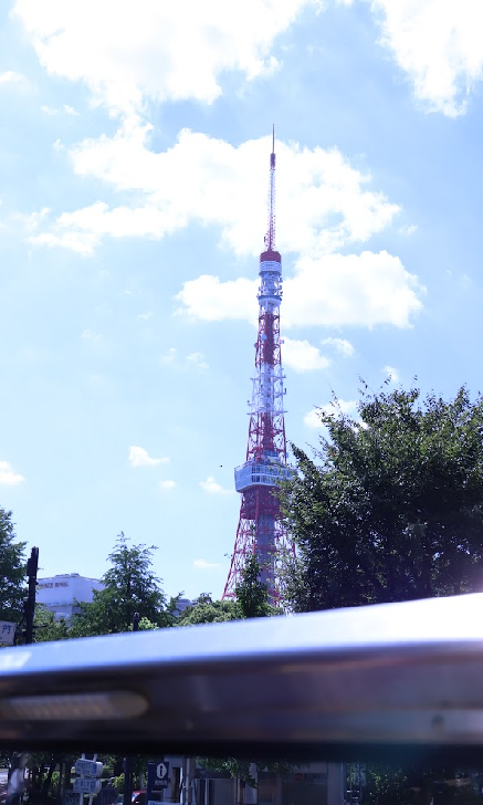 スカイバスから見た東京タワー