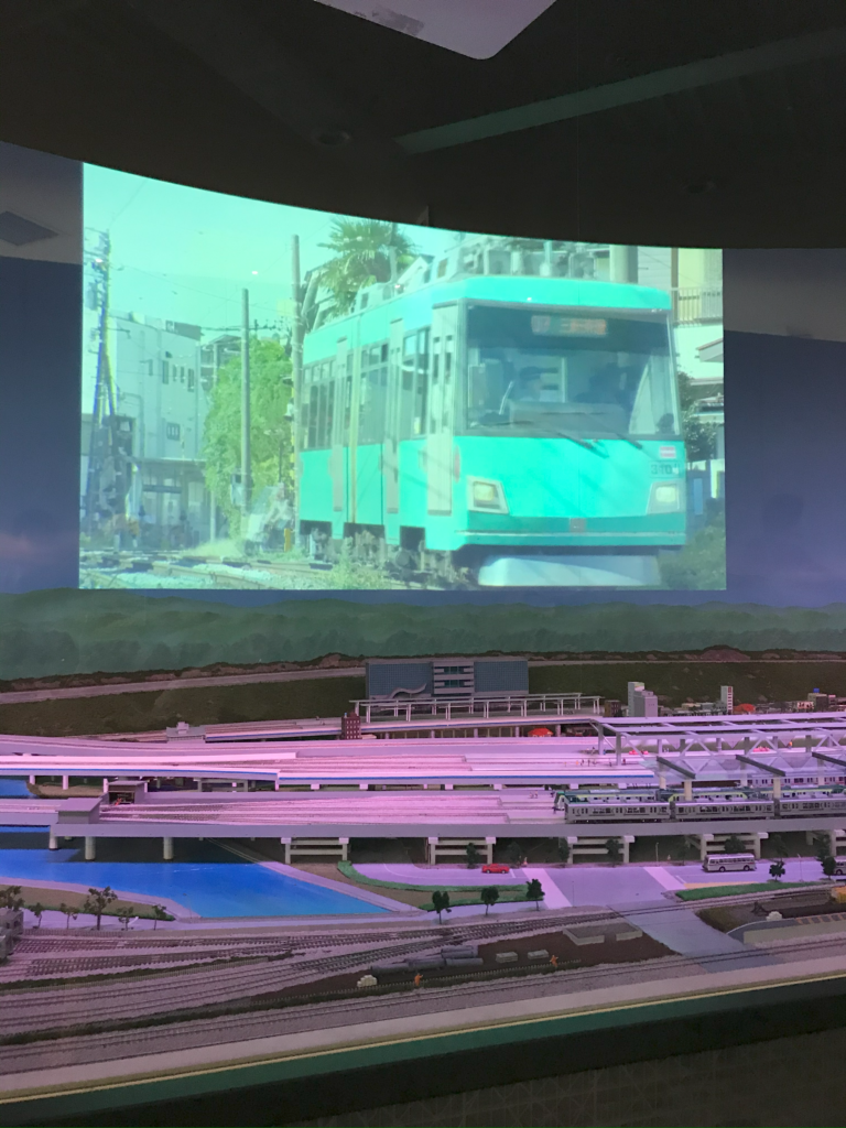 宮崎台にある電車とバスの博物館のパノラマシアター